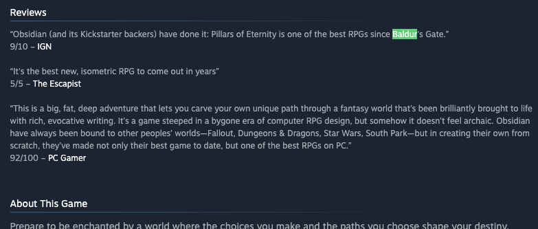 Steam Page